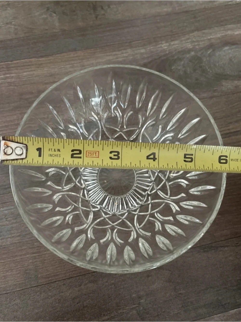 Clear Pressed Glass Covered Candy Dish with Lid